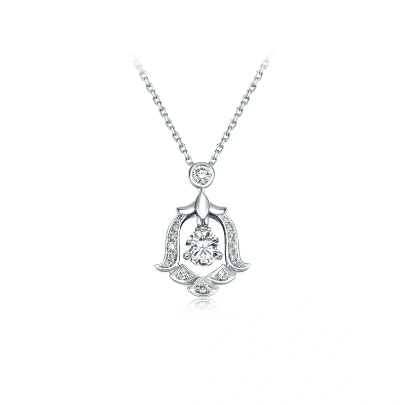 18K/750 White Gold diamond necklace