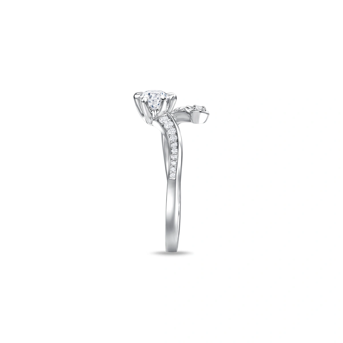 18K/750 White Gold diamond ring