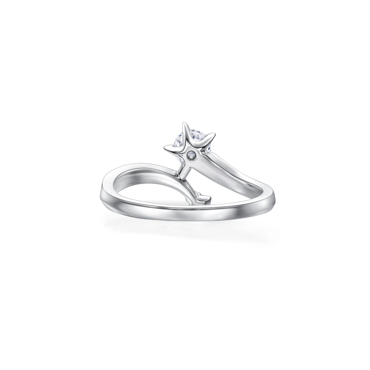 18K/750 White Gold diamond ring